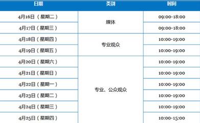 上海车展2021最新时间表,上海车展2021最新时间表