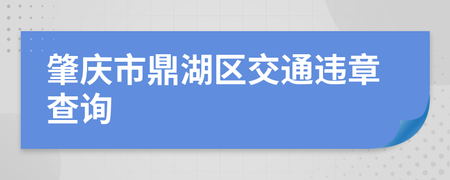 肇庆交通违章查询官网,肇庆交警网站
