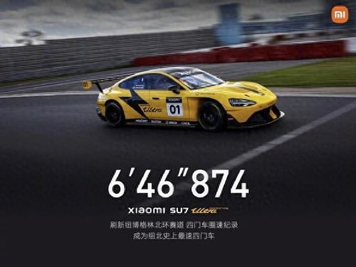 雷军，SU7 Ultra打破纽北四门车纪录，展现科技与速度的融合
