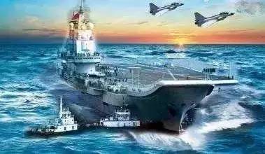 绍伊古听航母讲解时表情严肃，展现对军事力量的敬重与责任担当