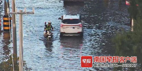 北海市区遭遇天文大潮，海水灌入城市引发关注