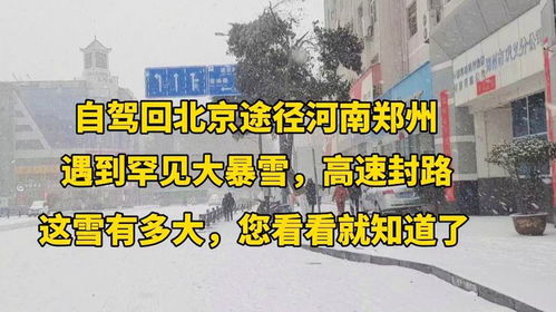 郑州遭遇罕见大暴雪，城市应对与反思