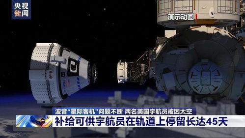 美宇航员滞留太空九个月，终盼来飞船救援——逆境中的坚韧与等待的奇迹